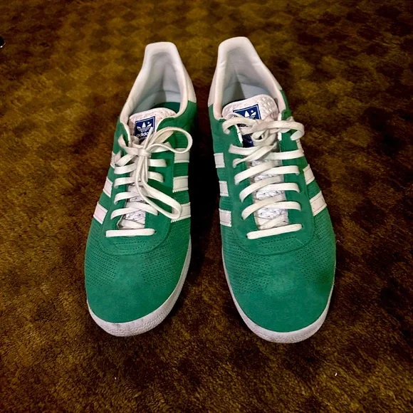 adidas gazelle silver green womens adidas GY2532 Gazelle 85 Mens Lifestyle Shoe